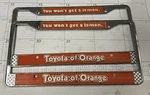 Nos Toyota Of Orange License Frames You Won Get Lemon Celica Supra Gtr Jdm New. Price: $99.99.