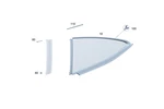 Genuine Mercedes-benz Side Window Pane 192-670-38-00 New. Price: $257.40.