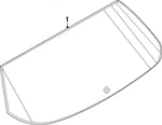 Genuine Nissan Lift Gate Glass 90300-7LF0A New. Price: $437.08.