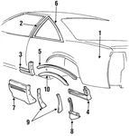 Genuine Gm Quarter Glass 20476446 New. Price: $5.45.