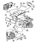 Genuine Mopar Quarter Window Left 1HD95ZJ8AA New. Price: $16.79.