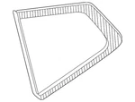 Genuine Nissan Quarter Glass 83300-7FL0A New. Price: $175.53.