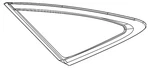 Genuine Mercedes-benz Quarter Glass 167-670-61-01 New. Price: $463.50.