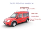 Fits 11-13 Ford Transit Connect Driver Left Rear Quarter Movable Window Glass New. Price: $280.00.