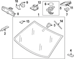 Genuine Volkswagen Windshield 5H0-845-011-BA-NVB New. Price: $362.84.