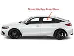 Fit 2022-2025 Honda Civic 4DR Hatchback Driver Left Side Rear Door Window Glass New. Price: $136.99.