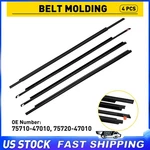 Window Weatherstrip Door Belt Molding Trim Black Set For 2004-2009 Toyota Prius New. Price: $43.99.