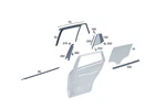 Genuine Mercedes-benz Side Window Fixed 294-730-60-02 New. Price: $113.10.