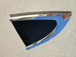 Tesla Model Left Quarter Panel Glass Rear Window Tinted Chrome Molding Mx Used. Price: $125.00.