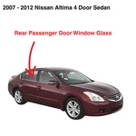 Fits 2007-2012 Nissan Altima Sedan Passenger Side Right Rear Door Window Glass New. Price: $74.99.