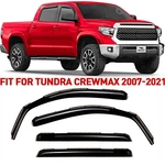 Side Window Deflectors Rain Guards Toyota Tundra 2007-2021 Crewmax New. Price: $59.39.