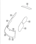 Genuine Mopar Front Door Glass Left 68068669AE New. Price: $245.51.