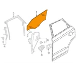 New Audi Q3 Rear Left Door Window Glass 8U0845205C Oem No Duty To. Price: $159.73.