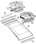 Genuine Mopar Roof Rear Header Lower 55362486AA New. Price: $11.53.