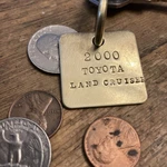 2000 Toyota Land Cruiser Solid Brass Key Fob New. Price: $14.95.