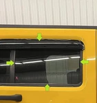 2006-2010 Hummer H3 Right Passenger Rear Door Glass Window Used. Price: $110.00.