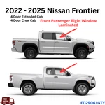 For 22-25 Nissan Frontier Passenger Right Side Door Window Glass Laminated New. Price: $173.95.
