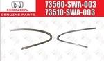 Honda Oem Quarter Glass Molding 73510-SWA-003 73560-SWA-003 For Cr-v New. Price: $370.57.