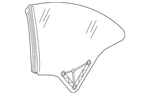 Genuine Mercedes-benz Quarter Glass 238-670-47-00 New. Price: $342.00.