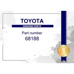 Genuine Toyota Door Weather Strip Part No. 68188-42030 (6818842030) New. Price: $53.50.
