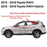 Fits 2013-2018 Toyota RAV4 Driver Left Side Quarter Window Glass Tinted New. Price: $136.95.
