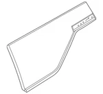 Genuine Nissan Quarter Glass 83300-7KU0B New. Price: $444.16.
