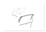 Genuine Mercedes-benz Crank Window 222-730-39-18 New. Price: $219.70.