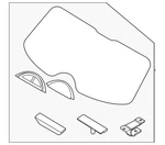 Genuine Hyundai Lift Gate Glass 87110-N9010 New. Price: $499.33.