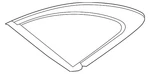 Genuine Jaguar Quarter Glass T4A13410 New. Price: $661.66.