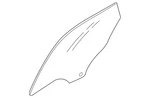 Genuine Mazda Door Glass TD84-73-510A New. Price: $55.84.