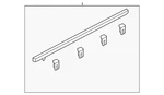 Genuine Acura Belt Molding 72950-TX6-A01 New. Price: $92.71.