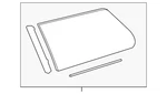 Genuine Toyota Quarter Glass 62740-08081 New. Price: $361.04.