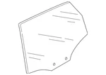 Genuine Audi Door Glass 80A-845-206-A New. Price: $296.40.