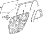 Genuine Mercedes-benz Movable Glass 296-730-23-00 New. Price: $683.15.