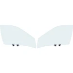 Set Of 2 Door Glasses Front Left-and-right & For Infiniti I35 Pair New. Price: $105.50.