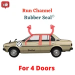 Set Toyota Corolla KE70 4D Sedan (1980-1983) Window Run Channel Rubber Seal New. Price: $162.00.
