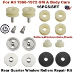 Rear Quarter Window Roller Glass Kit For 1968-1972 Gm Body Gto Chevelle 442 Gs New. Price: $28.99.