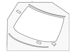 Genuine Nissan Windshield G2700-6GP0A New. Price: $903.30.
