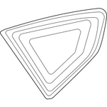 Genuine Bmw Fixed Side Window Rear Left 51-37-7-446-219 New. Price: $226.72.