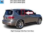822205ZA0A 14-24 Infiniti QX80 QX56 Right Rear Door Vent Glass Window Oem Used. Price: $49.00.