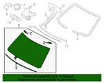 New Genuine Nissan Glass - Windshield Oe G27006GX7C. Price: $1125.44.