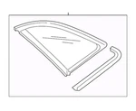 Audi S8 A8 Quarter Glass Oem Original Rh Passenger 4N4-845-298-AM-NVB Brand New. Price: $606.00.