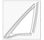 Genuine Honda Quarter Glass 73550-T47-A01 New. Price: $138.58.