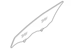 Genuine Nissan Door Glass 80301-9TA0A New. Price: $296.53.