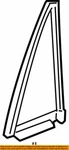 68188-42030 Toyota Weatherstrip, Rear Door Quarter Window, Rh 6818842030, New Ge. Price: $33.77.