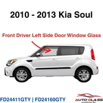 Fit 2010-2013 Kia Soul Driver Side Left Front Door Window Glass New. Price: $80.88.