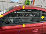 94-00 Ford Mustang Driver Left Front Door Glass Window Only Used. Price: $100.00.