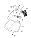 Genuine Mopar Quarter Glass Bracket Right 4589456AA New. Price: $5.93.