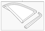 Genuine Audi Quarter Glass 89A-845-297-A-NVB New. Price: $387.34.