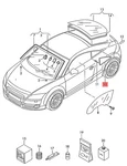 Genuine Audi Ttrs Coupe Roadster Tts 8J3 8J9 Side Window 8J8845299BNVB New. Price: $222.59.